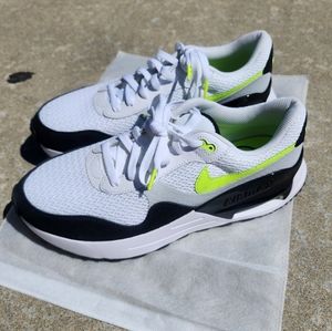 Nike Air Max Systm Sneakers - White/Black/Volt - Men's sz. 10.5